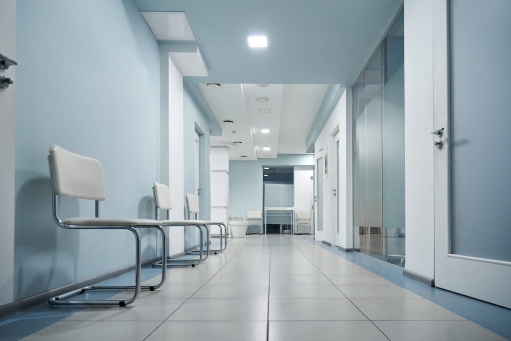 Empty, clean medical office