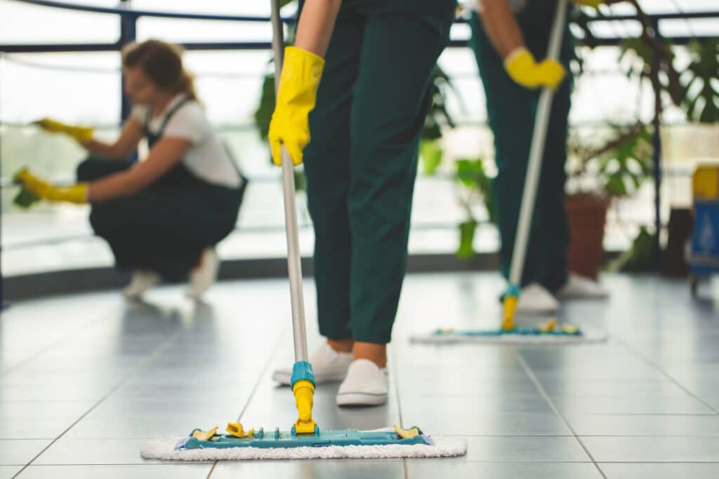 Floor cleaning services with JAN-PRO Cleaning & Disinfecting
