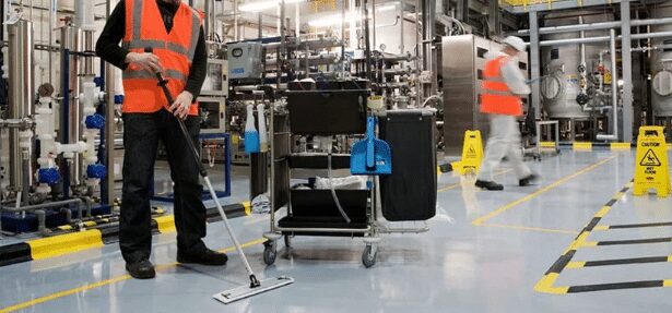 Efficient industrial cleaning