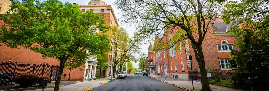 Street view in Reading, Pennsylvania