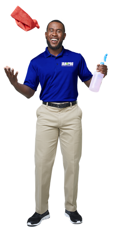 Commercial cleaning professional