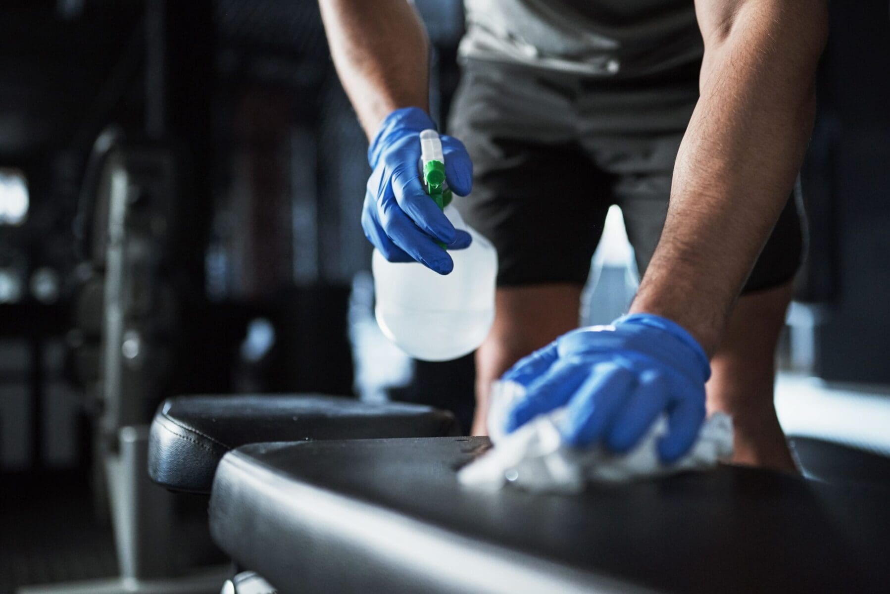 gym-cleaning-importance-new-castle gym cleaning man