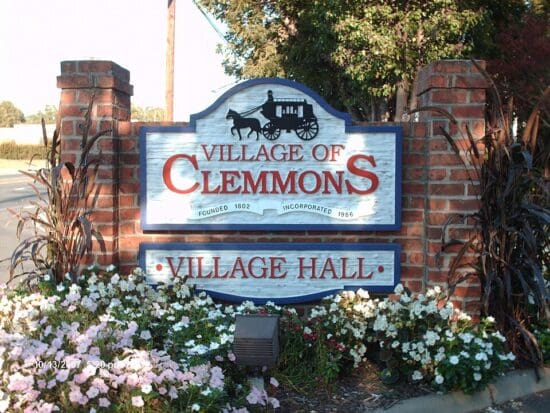 Clemmons, NC village sign