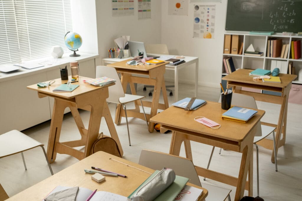 empty classroom