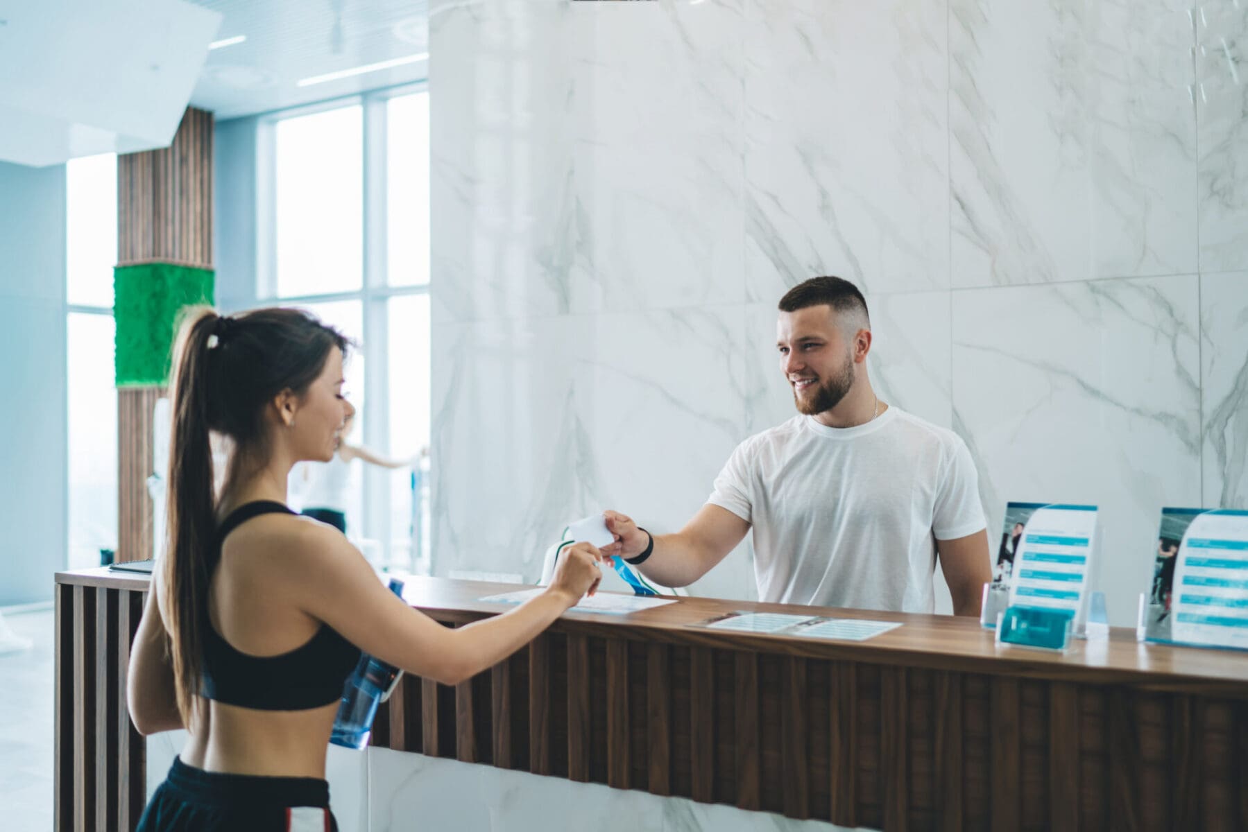a gym's front desk area located in Tucson