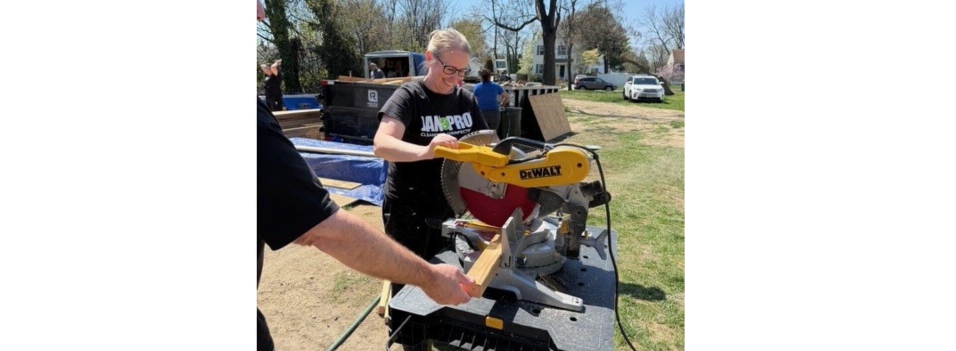 JAN-PRO of South Jersey working at the Cherry Hill Construction Site