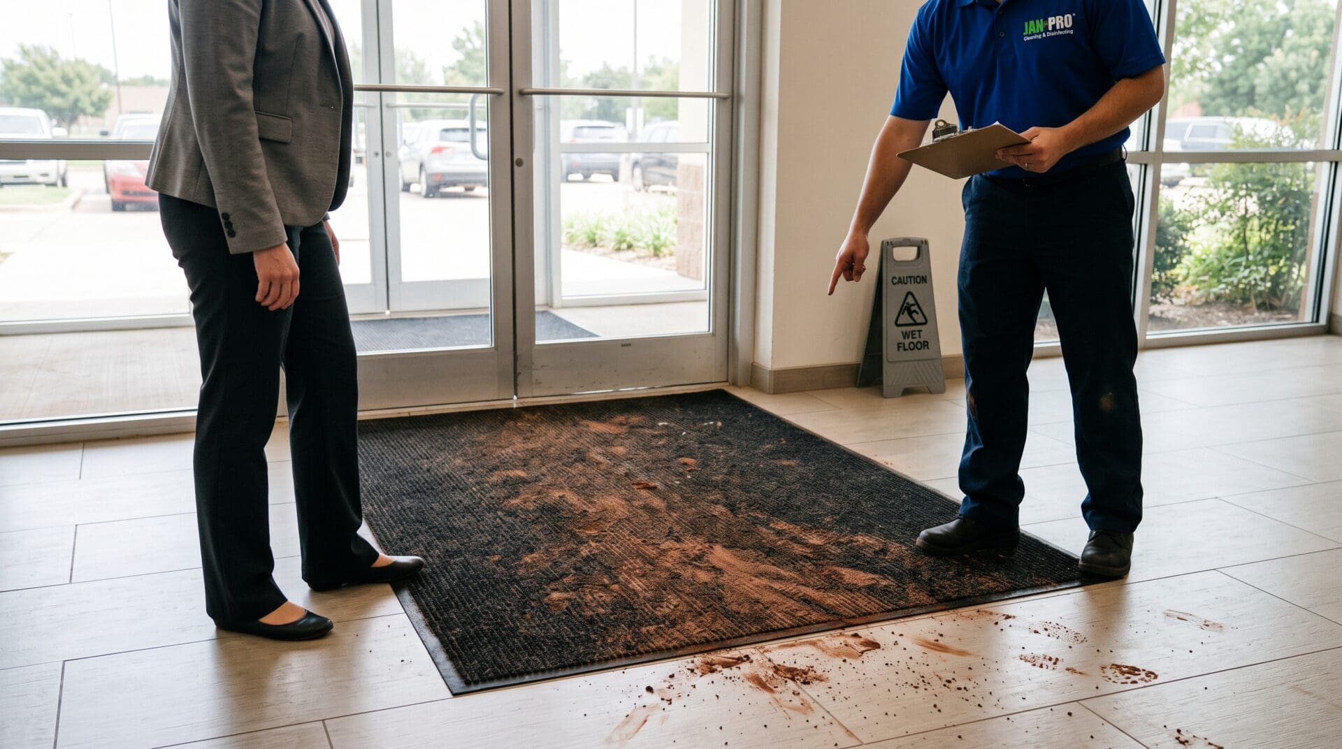 dirty office